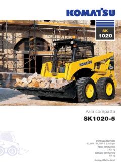 komatsu sk1020 specifications